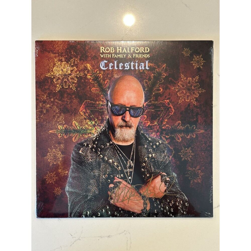 Rob Halford Signed/Autographed Celestial Vinyl LP Record Judas Priest #1